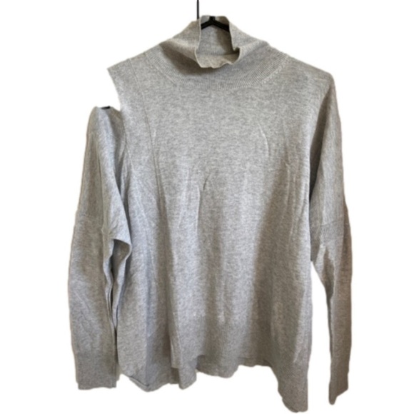 AllSaints Taupe Cecily Cold Shoulder Jumper Size Large - Picture 6 of 6